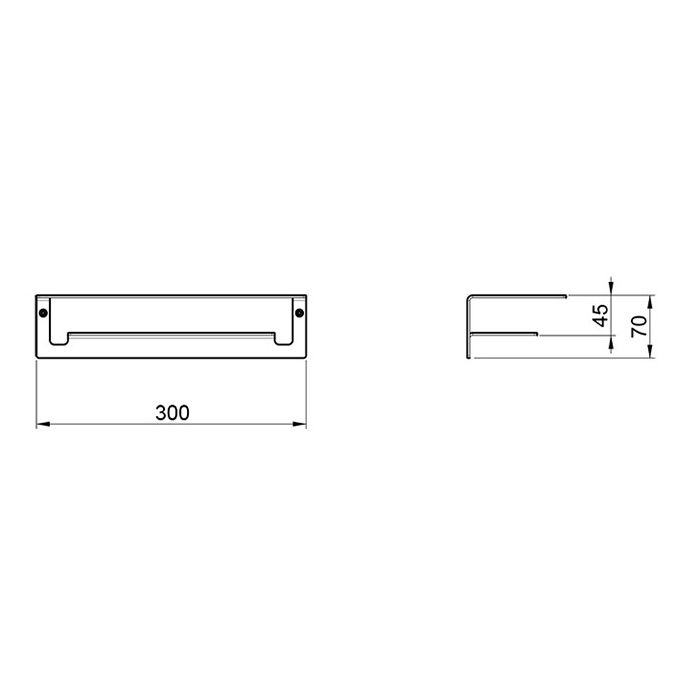 ALMAR Полка 30xh70 см, цвет черный матовый ALMAR Полка 30xh70 см, цвет черный матовый