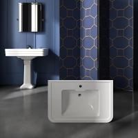 DEVON NOBEL Раковина 86х56х23 cм., подвесная, c 1отв., цвет белый