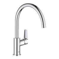 Смеситель для кухни  GROHE BAU EDGE 31367001 (хром, L-22,3 H-20,7), шт Смеситель для кухни  GROHE BAU EDGE 31367001 (хром, L-22,3 H-20,7), шт