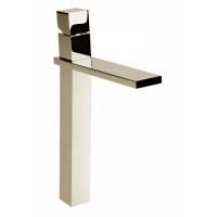 Bossini Cube Смеситель для раковины на 1 отв., супер-высокий с заглушкой 1”1/4, цвет: никель шлифованньій Bossini Cube Смеситель для раковины на 1 отв., супер-высокий с заглушкой 1”1/4, цвет: никель шлифованньій
