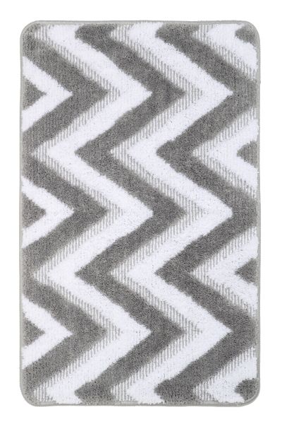 Коврик для ванной комнаты FIXSEN RIVER FX-5004K, серый