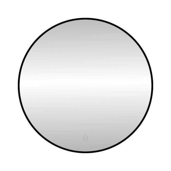 Зеркало с подсветкой LED Fixsen FX-1080B круглое 80х80 см, черное