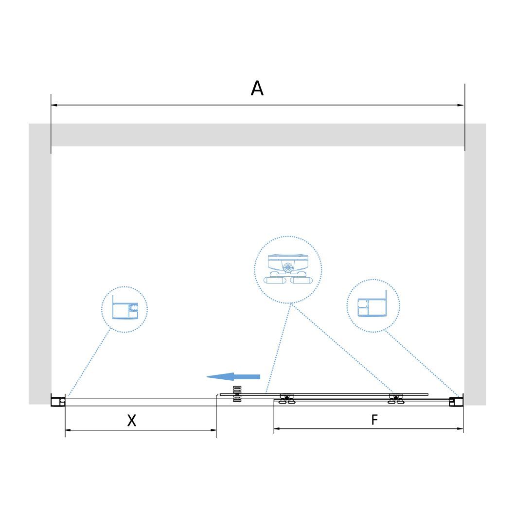 Душевая дверь RGW PA-14G (1200, Прозрачное)