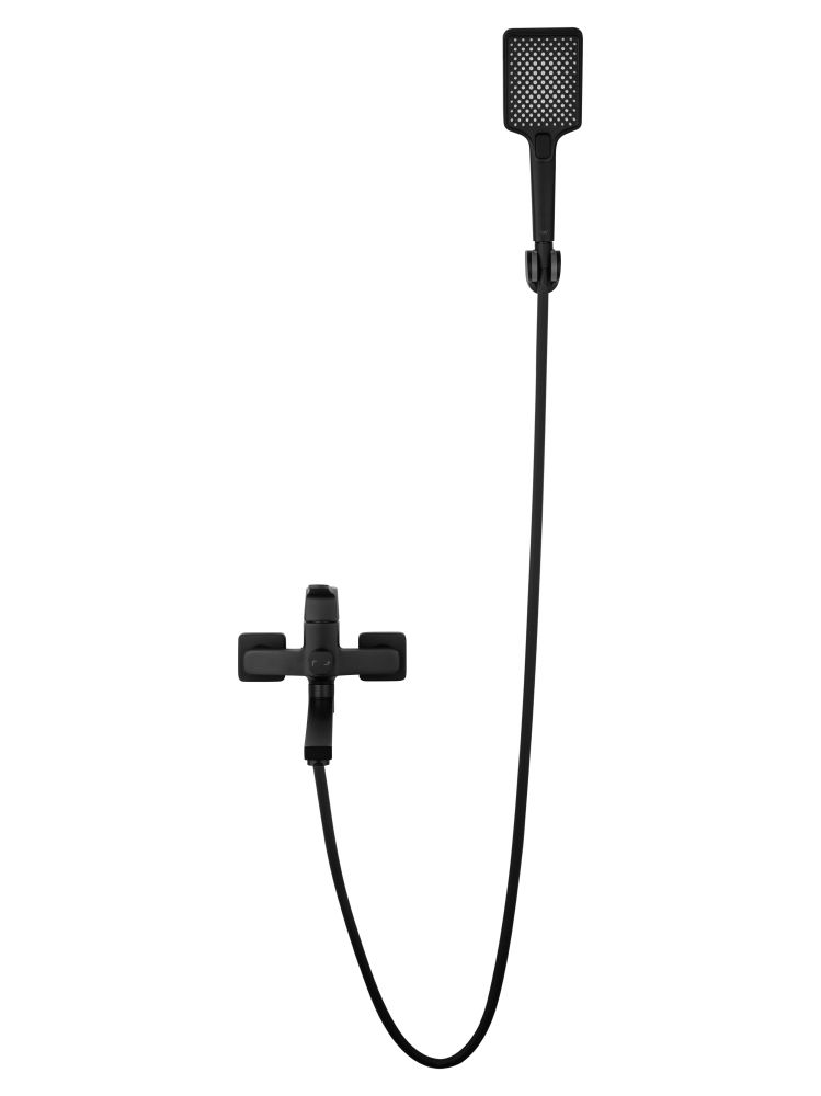 Смеситель для ванны WONZON & WOGHAND FLEX, Черный матовый (WW-639906-MB)