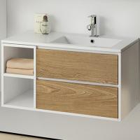 Тумба с раковиной SanVit Мэри-4 90 R kmery904 с фактурой под дерево подвесная Акация светлая Тумба с раковиной SanVit Мэри-4 90 R kmery904 с фактурой под дерево подвесная Акация светлая