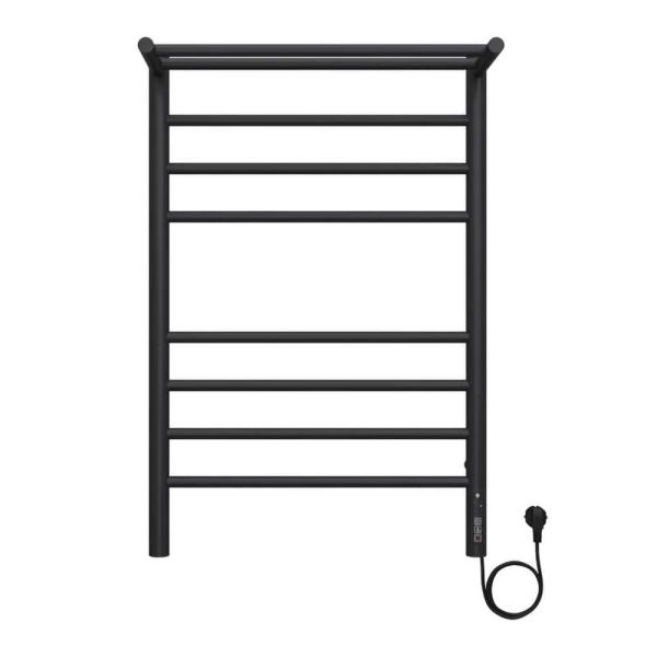 Полотенцесушитель электрический с полкой Terminus Аврора П8 50х80 КС, черный муар