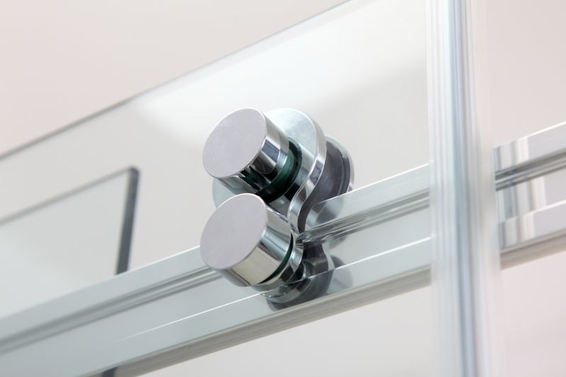 Душевой уголок Black&White Stellar Wind S208-800х1000 прямоугольный профиль Серебристый хром стекло прозрачное