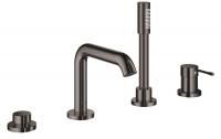 Смеситель однорычажный для ванны GROHE Essence New, на 4 отверстия, темный графит (19578A01) Смеситель однорычажный для ванны GROHE Essence New, на 4 отверстия, темный графит (19578A01)