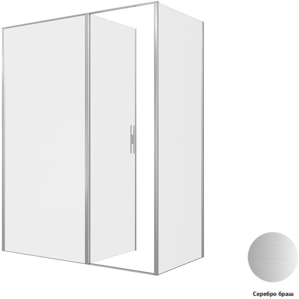 Душевой уголок Allen Brau Priority 160x80 3.31038.BA + 3.31041.BA серебро браш
