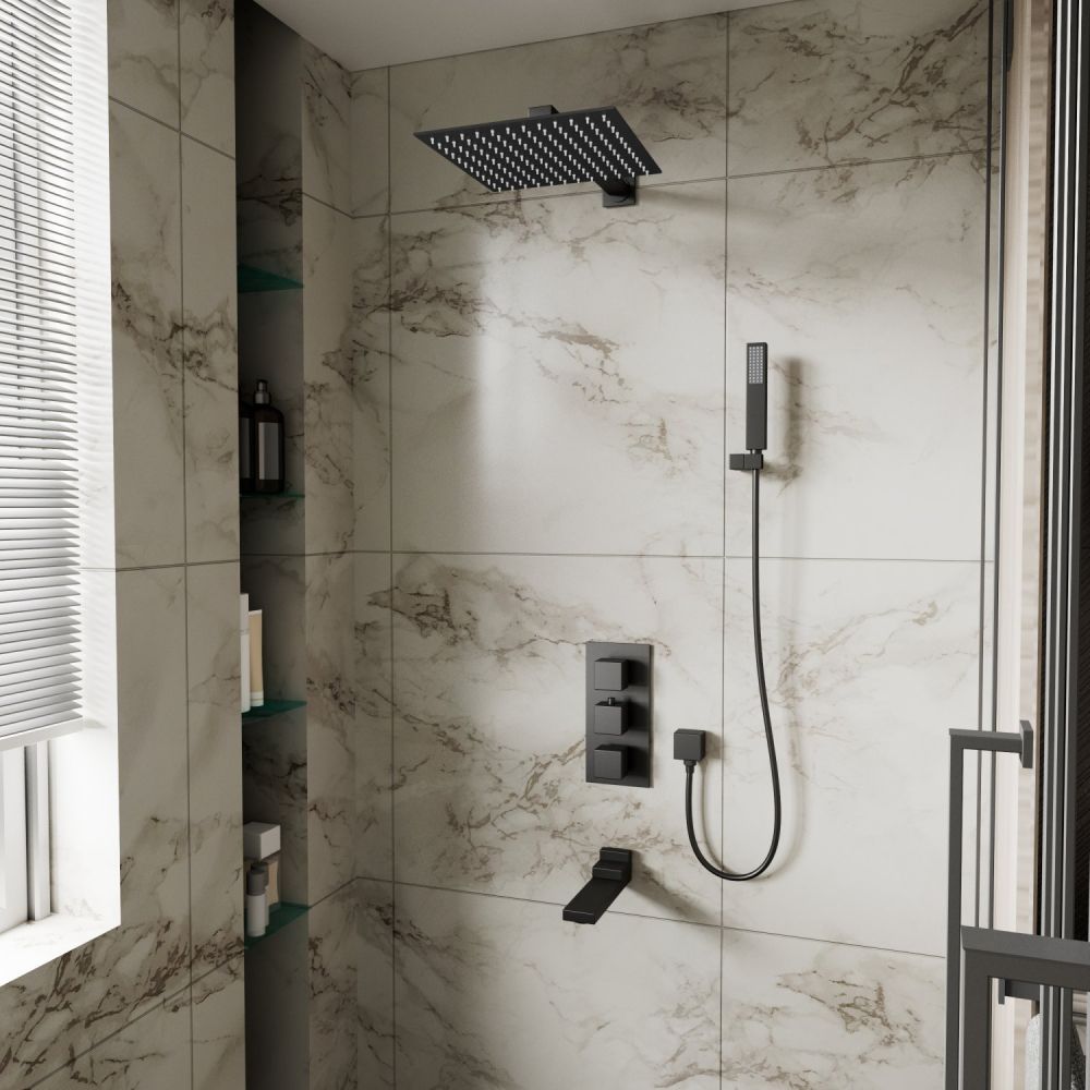 Душевая система D&K встраиваемая термостатическая с изливом Bayern.Liszt (DA2515605A04), артикул DA2515605A04