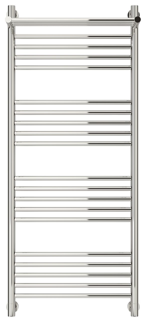 Полотенцесушитель, Сунержа, Богема +, с 1 полкой, водяной, ширина, мм-550, глубина, мм-213, высота, мм-1262, межосевое расстояние-500, подключение-диагональное/нижнее/вертикальное, температура теплоносителя-до 95°С, мощность-Вт-726, присоединительный разм