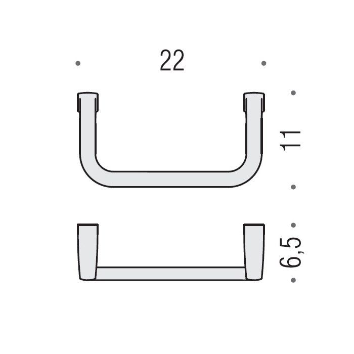 Colombo Lulu  Полотенцедержатель 22х11 см, цвет: PVD золото Colombo Lulu  Полотенцедержатель 22х11 см, цвет: PVD золото