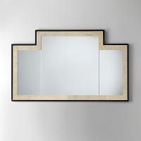 Devon Vogue 2 Зеркало 130x77 см,черная глянцевая лакировка с внутр рамкой  “antique alluminium leaf”