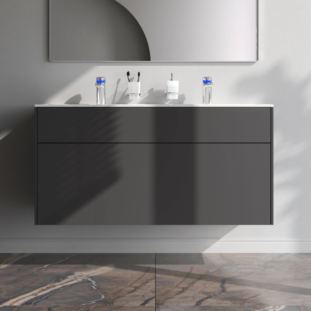 M50AFHX1203GM Inspire V2.0, База под раковину, подвесная, 120 см, 3 ящика, push-to-open, графит мато M50AFHX1203GM Inspire V2.0, База под раковину, подвесная, 120 см, 3 ящика, push-to-open, графит мато