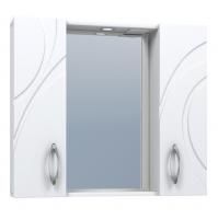 Зеркало со шкафом Vigo Mirella 80 с подсветкой Белое