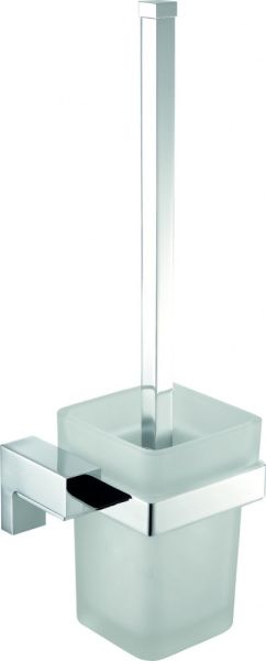 Sanibano Elegance, настенный стеклянный ёрш, цвет хром