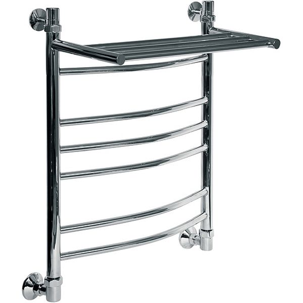 Водяной полотенцесушитель Ника Arc ЛД/ВП (г2) 60x40 с полкой Хром