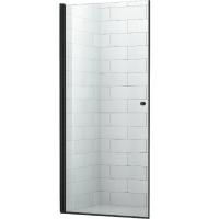 Душевая дверь в нишу Cezares Eco B-1 90 профиль Черный стекло прозрачное