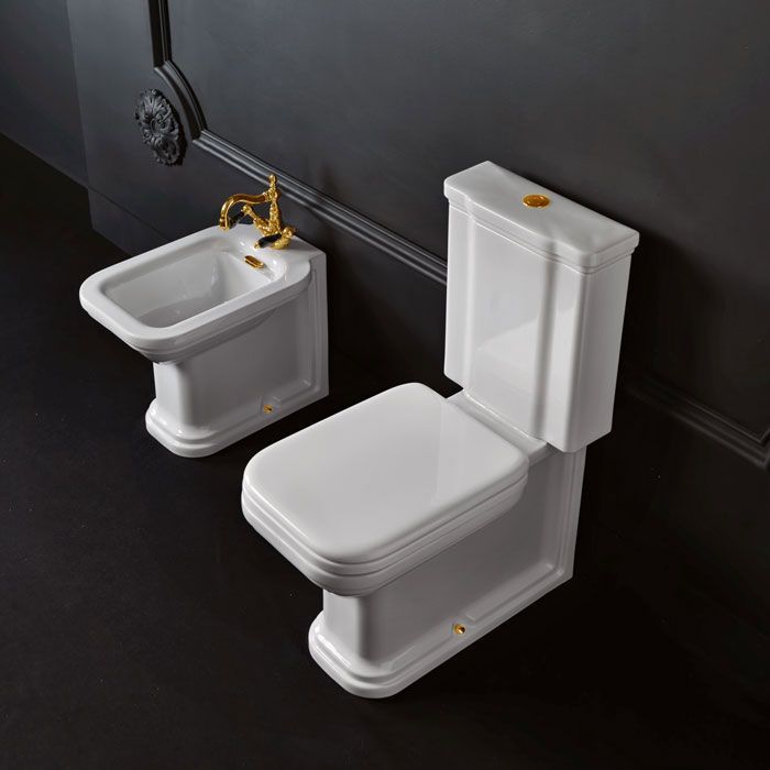 Kerasan Waldorf Унитаз-моноблок, 680*367мм, слив универсальный, цвет белый