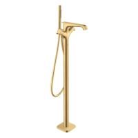 AX Citterio E Свободностоящий (напольный) смеситель для ванны, термостатический, в комплекте с ручной душ Axor Starck цвет: Шлифованное золото AX Citterio E Свободностоящий (напольный) смеситель для ванны, термостатический, в комплекте с ручной душ Axor Starck цвет: Шлифованное золото