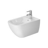 DURAVIT Happy D.2 Биде подвесное с 1 отв под смеситель, с креплением, с покрытием WonderGliss цвет белый ЦЕНА)