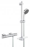 Термостат для душа внешнего монтажа GROHE Precision Feel с душевым гарнитуром, хром (34791000) Термостат для душа внешнего монтажа GROHE Precision Feel с душевым гарнитуром, хром (34791000)