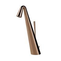 Gessi Cono Смеситель для раковины высокий с донным клапаном на 1 1/4”, соединительные шланги на 3/8, цвет Copper PVD
