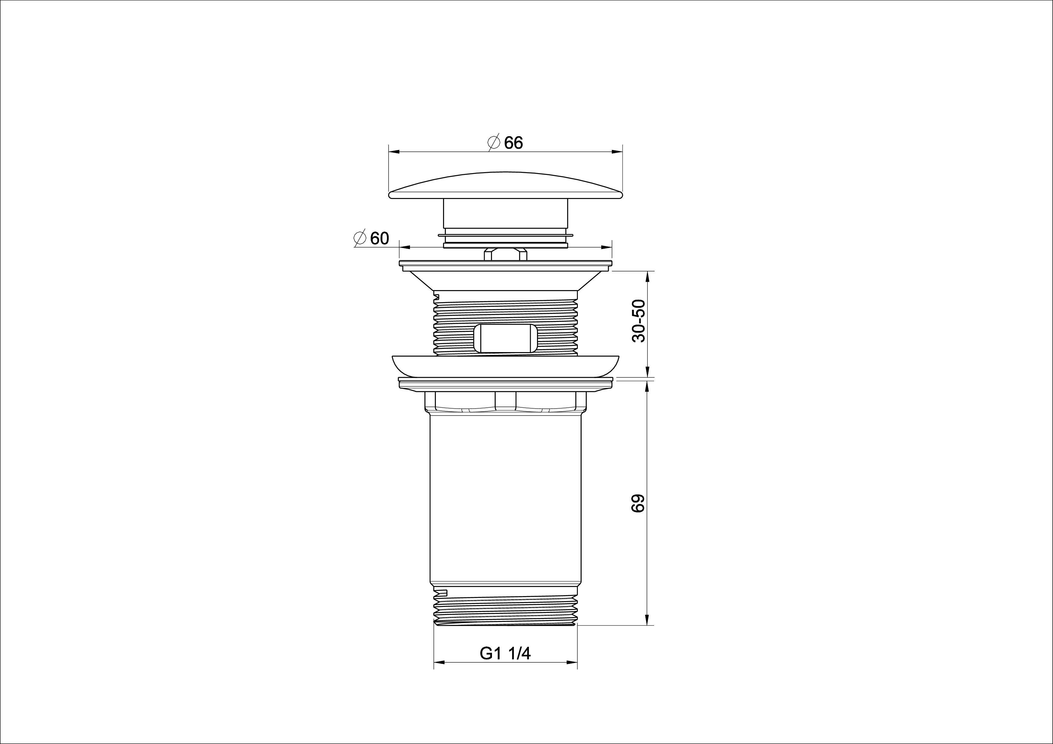 Донный клапан для раковины WONZON & WOGHAND, Черный матовый (WW-88SS09-MB) Донный клапан для раковины WONZON & WOGHAND, Черный матовый (WW-88SS09-MB)