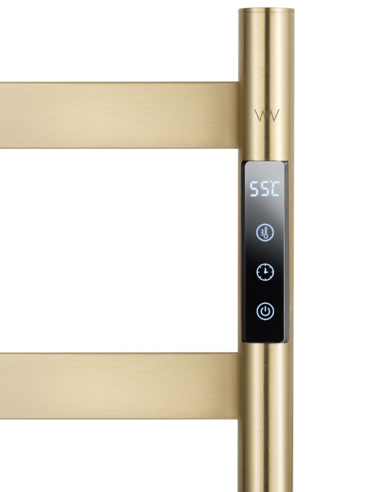 Полотенцесушитель электрический напольный WONZON & WOGHAND ESSEN, Брашированное золото (WW-A406-BG)