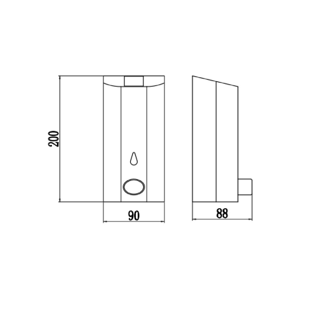 Дозатор жидкого мыла Savol S-00502, хром