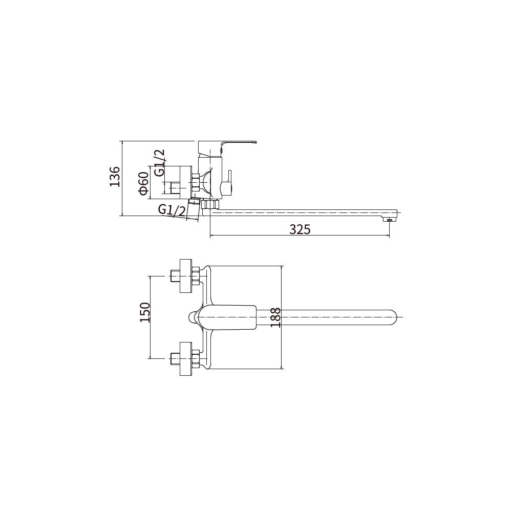 Смеситель для ванны FASHUN A2282-7, черный