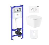 Комплект 6 в 1 Lavinia Boho Aveo Rimless 77040131, премиум со стеклянной клавишей