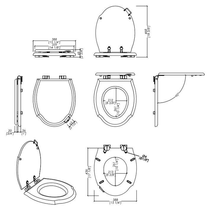 Devon New Etoile Сиденье для унитаза из мдф, цвет: белый лакированный/петли хром (микролифт)