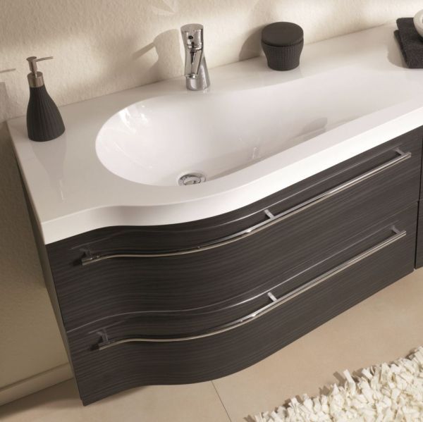 Puris Swing, раковина из минерального литья 900 мм правая, цвет белый