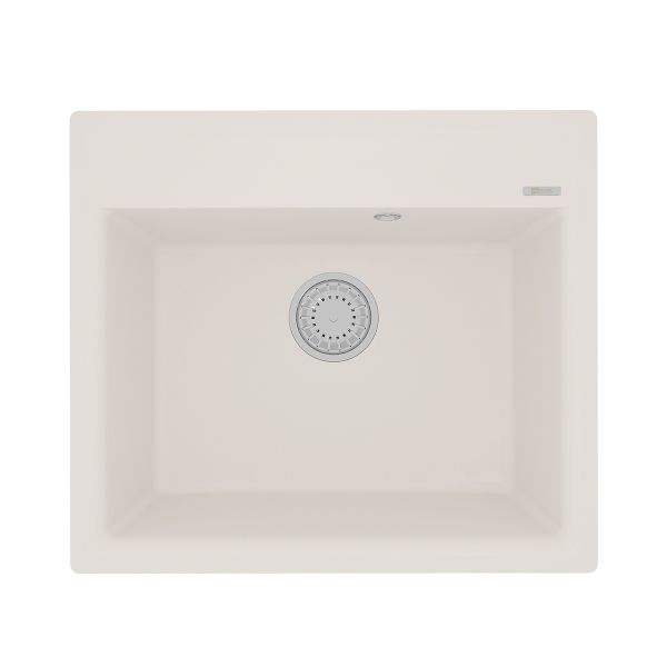 Кухонная мойка Lemark HANKA 570 врезная прямоугольная из кварцгранита цвет: Жасмин  (9910016)