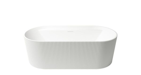 Zenon Olympia, акриловая ванна закругленной формы с рельефом, 170x80xh58 см, цвет белый матовый