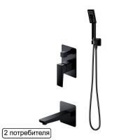 Система для ванны скрытого монтажа OMNIRES PARMA SYSPMW01BL (черная BLM)