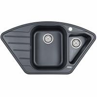 Кухонная мойка Paulmark Wiese 89 PM529050-BLM Черный металлик