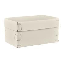 Colombo Adj Коробка Snob, 25x15H13,5 см, цвет: панна котта/белый Colombo Adj Коробка Snob, 25x15H13,5 см, цвет: панна котта/белый