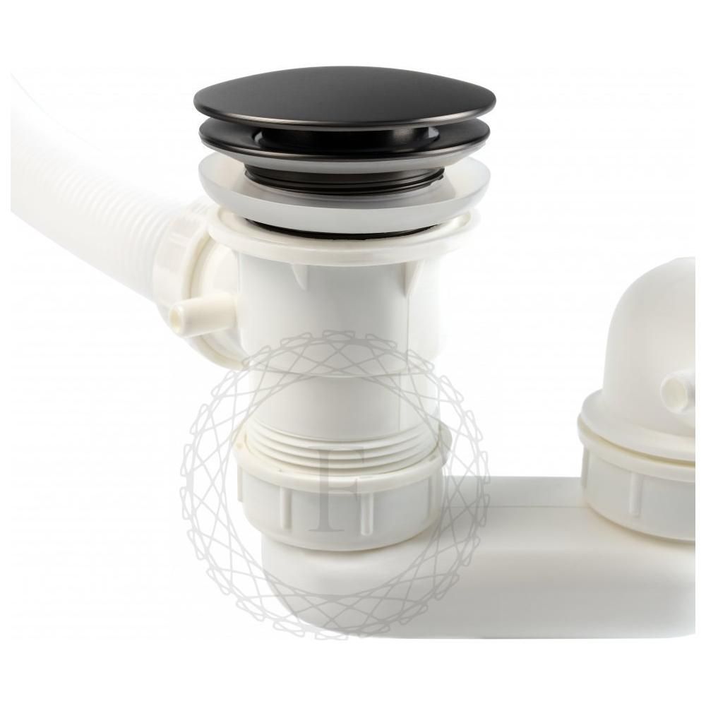 Слив-перелив (автомат, 90 см.) FILARETE FL90BG, графит, артикул FL90BG