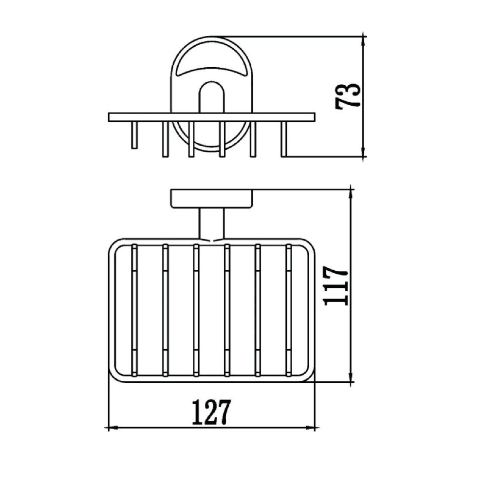 Мыльница Savol S-007032, хром, артикул S-007032