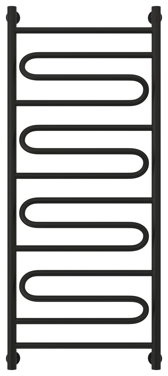 Полотенцесушитель водяной "ЭЛЕГИЯ+" 1200х500 (Матовый черный)