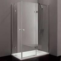 Душевой уголок Cezares VERONA-W-AH-2-120/90-P-Cr-R профиль Хром стекло текстурное