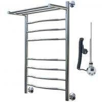 Электрический полотенцесушитель Тругор Лотос 2 элТЭН 80x50 с полкой Хром