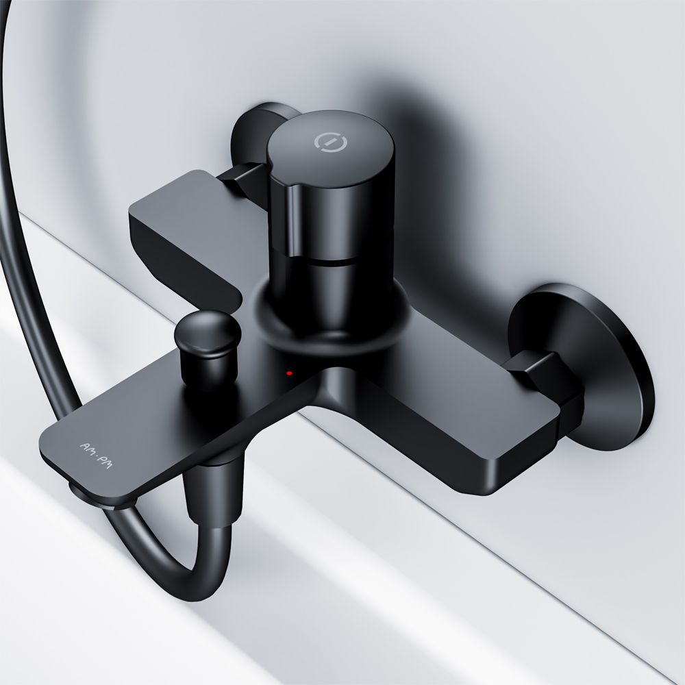 F85A10522 X-Joy TouchReel смеситель д/ванны/душа нажимной, чёрный F85A10522 X-Joy TouchReel смеситель д/ванны/душа нажимной, чёрный