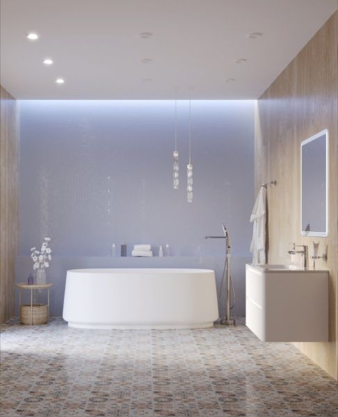 Акриловая ванна CEZARES CZR-LUX-CENTRAL-170-82-58-MATT