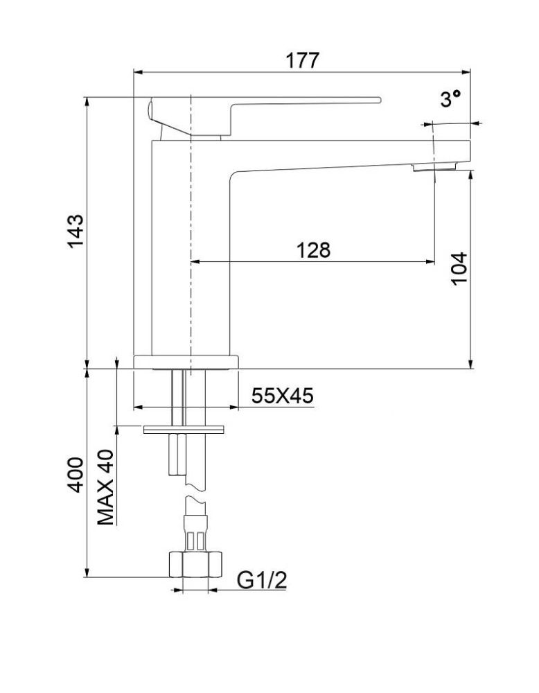 Смеситель для раковины Webert Pegaso PE830102010SSE, золото, артикул PE830102010SSE