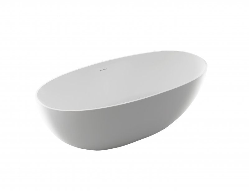 Ванна из искусственного камня Solid Surface 1700x800x560, CEZARES CZR-RELAX2.0-170-80-56-SSB, артикул CZR-RELAX2.0-170-80-56-SSB
