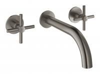 Смеситель GROHE Atrio New двухвентильный для раковины на 3 отверстия, настенный монтаж, темный графит матовый (20164AL3) Смеситель GROHE Atrio New двухвентильный для раковины на 3 отверстия, настенный монтаж, темный графит матовый (20164AL3)