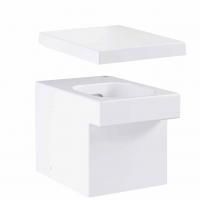 Унитаз приставной GROHE Cube Ceramic с быстросъемным сиденьем с микролифтом (NW0039) Унитаз приставной GROHE Cube Ceramic с быстросъемным сиденьем с микролифтом (NW0039)